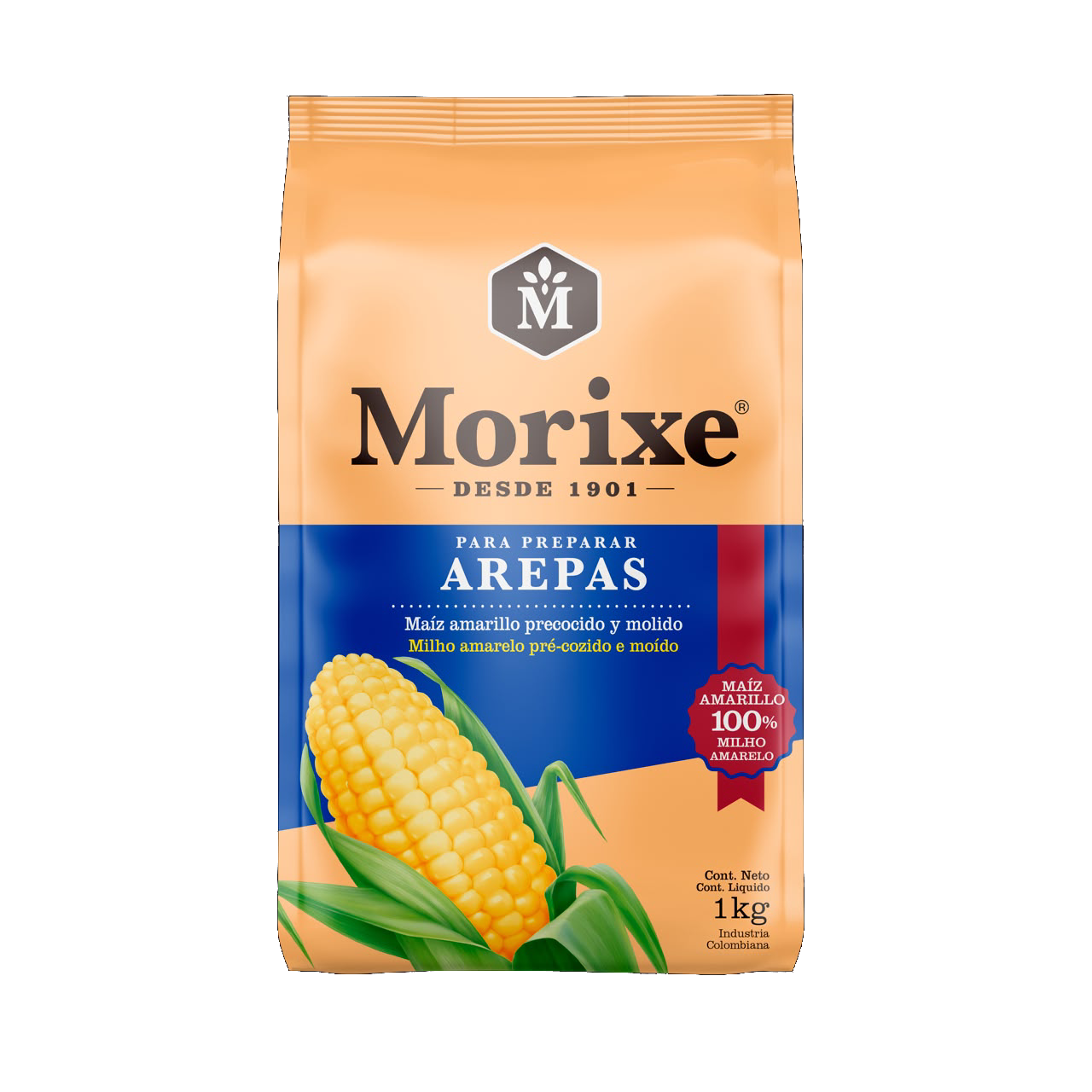 Harina de maíz amarillo, sabor tradicional